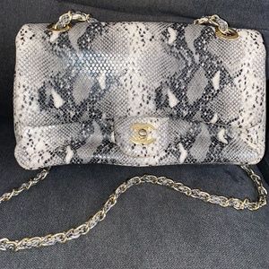 Chanel Python Single Flap Bag - Gold Shoulder Bags, Handbags - CHA664986